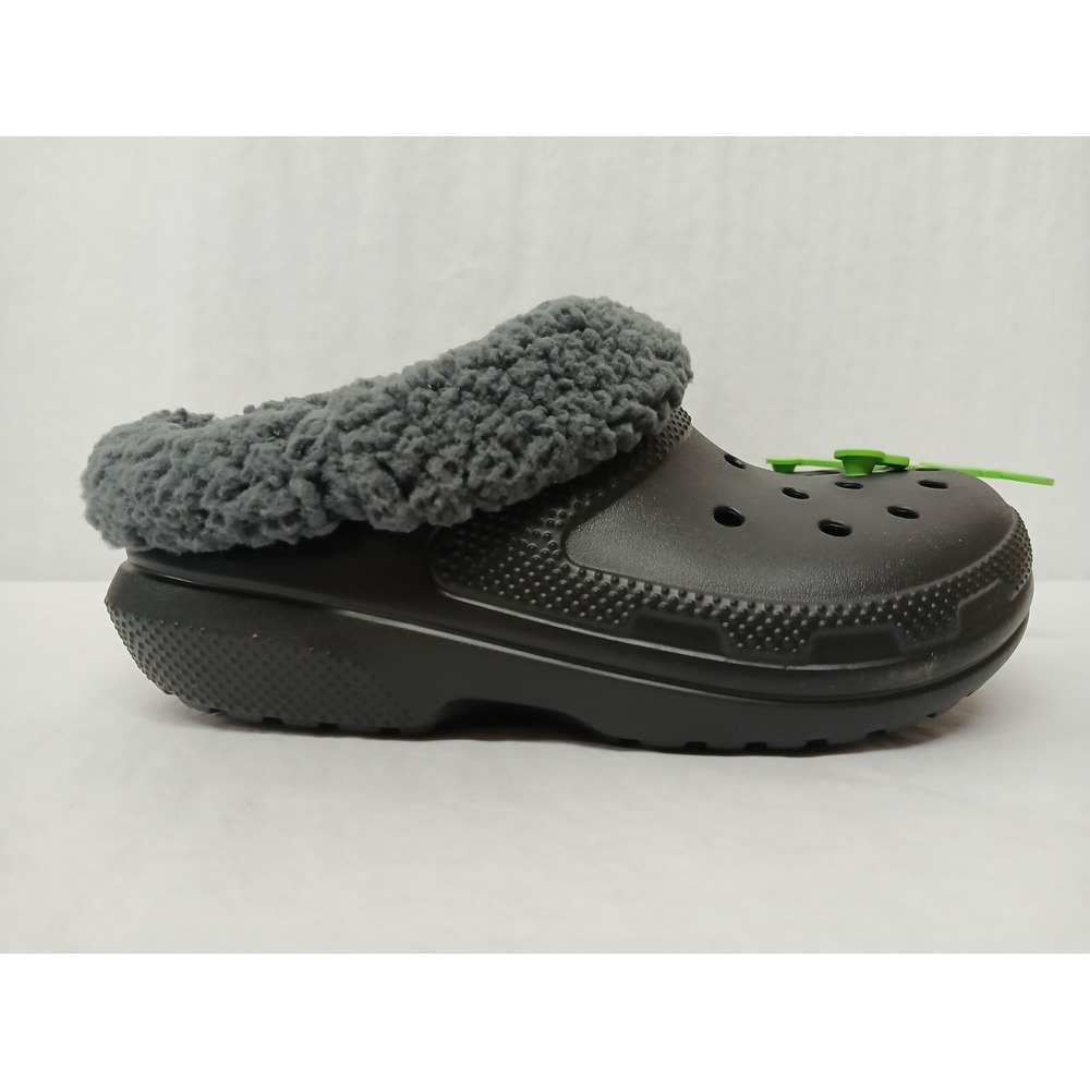 Crocs Women's Classic Blitzen IV Clogs 210846-0C4 Black Gray Sz 5